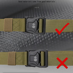 Heavy Duty Quick Release Tactical Belt for Outdoor Sports