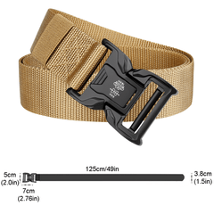 Heavy Duty Quick Release Tactical Belt for Outdoor Sports