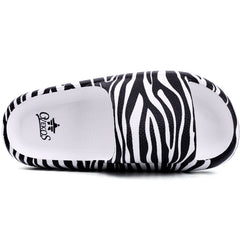 Women's Soft Sole Slides Comfortable Lightweight Open Toe Slip On Shoes