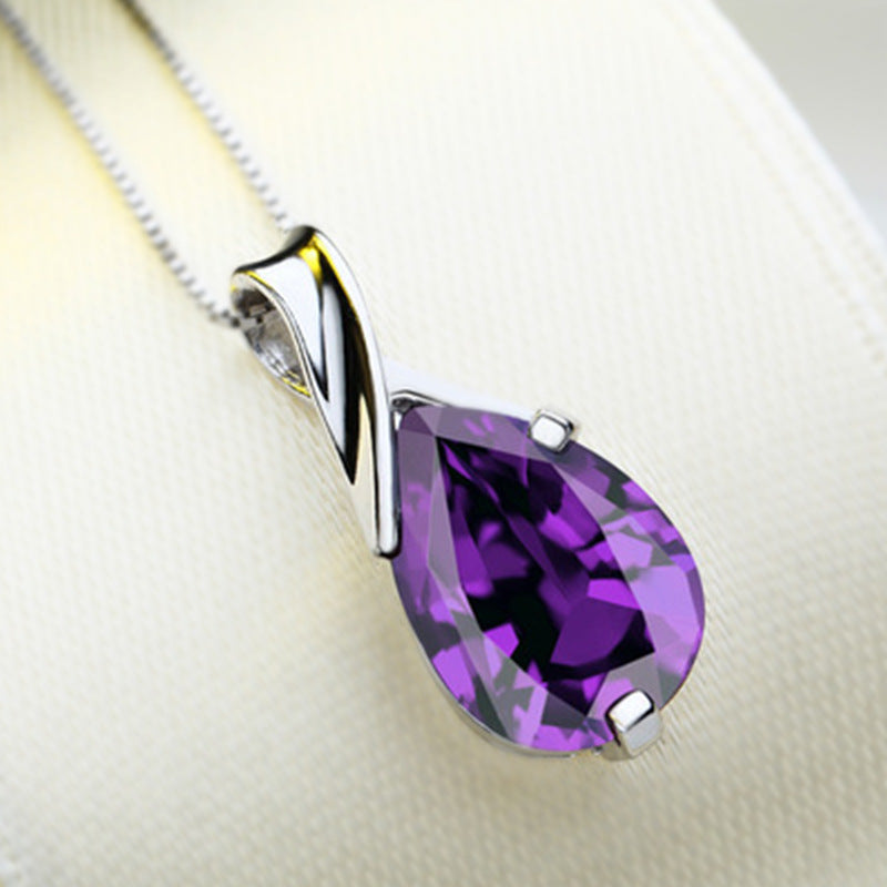 Rhinestone Pendant Necklace for Girls