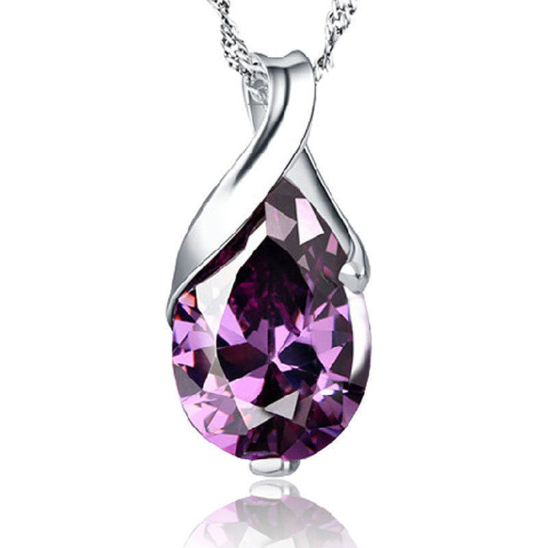 Rhinestone Pendant Necklace for Girls