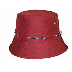 Solid Drawstring Bucket Hat Casual UV Protection Sun Hats Unisex