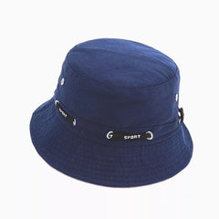Solid Drawstring Bucket Hat Casual UV Protection Sun Hats Unisex