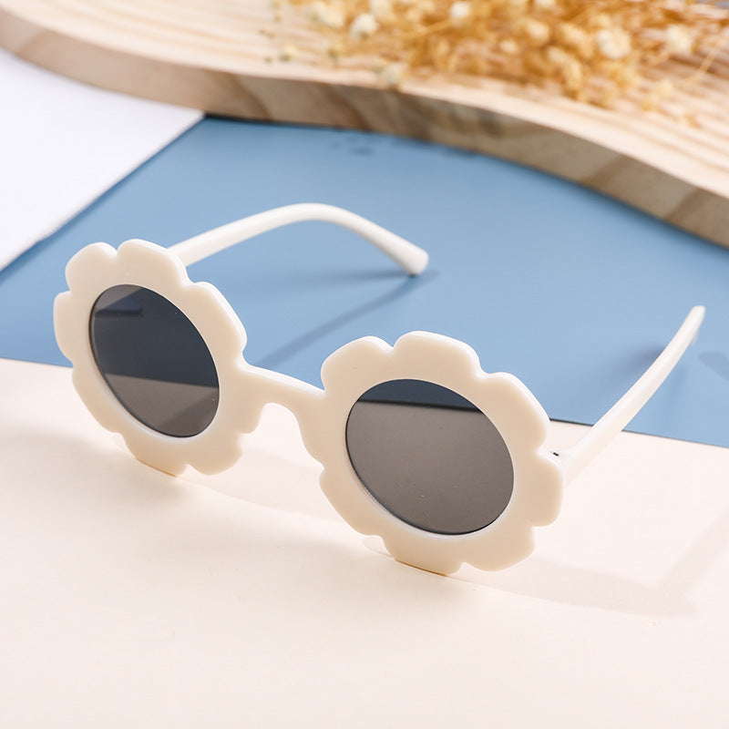 Y2K Flower Frame Sunglasses UV Protection