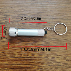 Aluminum Mini Keychain Light Portable Flashlight Outdoor Travel Gift