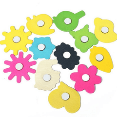 12pcs Animal Wooden Fridge Magnet Sticker Kids Toy