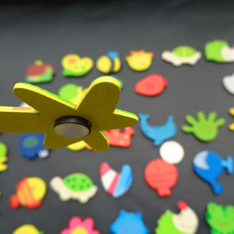 12pcs Animal Wooden Fridge Magnet Sticker Kids Toy