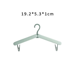 Portable ABS Hanger with Clip for Socks & Underwear Drying