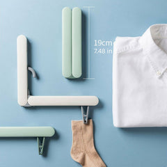 Portable ABS Hanger with Clip for Socks & Underwear Drying