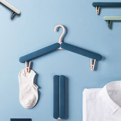 Portable ABS Hanger with Clip for Socks & Underwear Drying