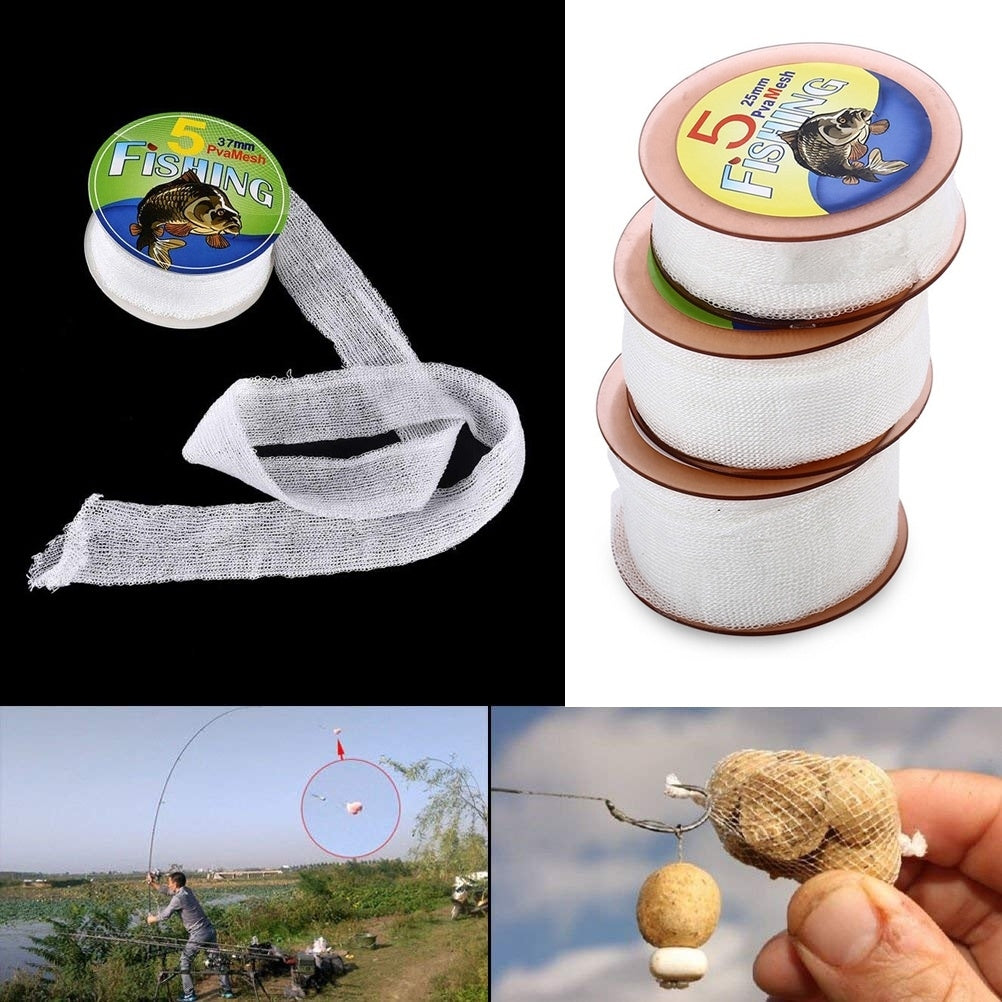 Universal Fishing Mesh Bait Bag for Carp Fishing Refillable PVA Stocking Bags