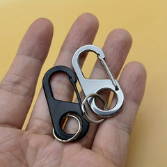 Stainless Steel Keychain Carabiner for Outdoor Adventures