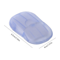 20pcs Portable Multicolor Foaming Soap Sheets for Travel and Home