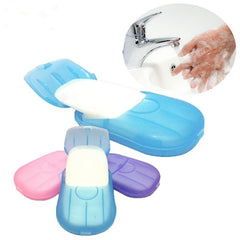 20pcs Portable Multicolor Foaming Soap Sheets for Travel and Home