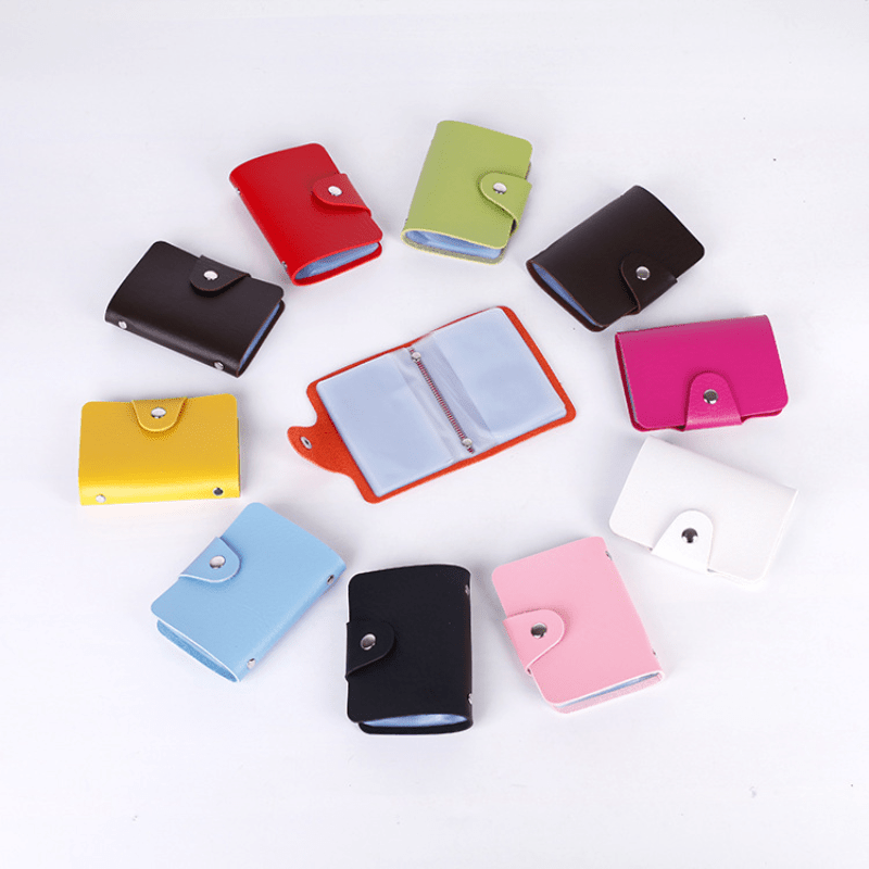 24 Card Slot Card Holder for Women Men Coin Purse Accessories