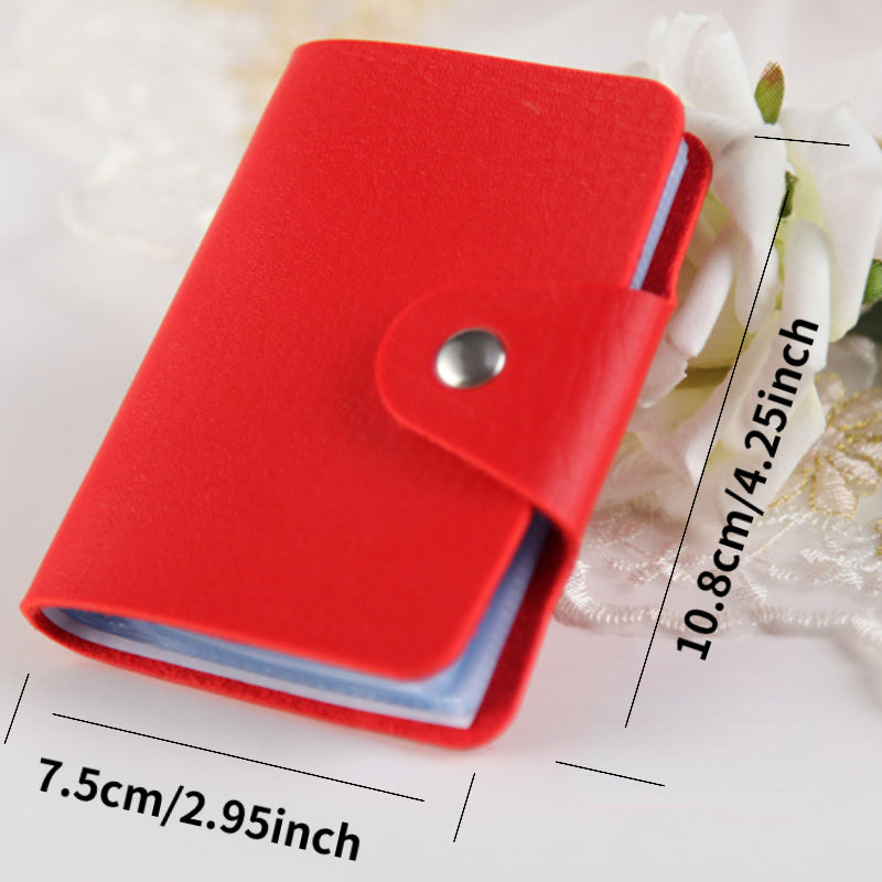 24 Card Slot Card Holder for Women Men Coin Purse Accessories