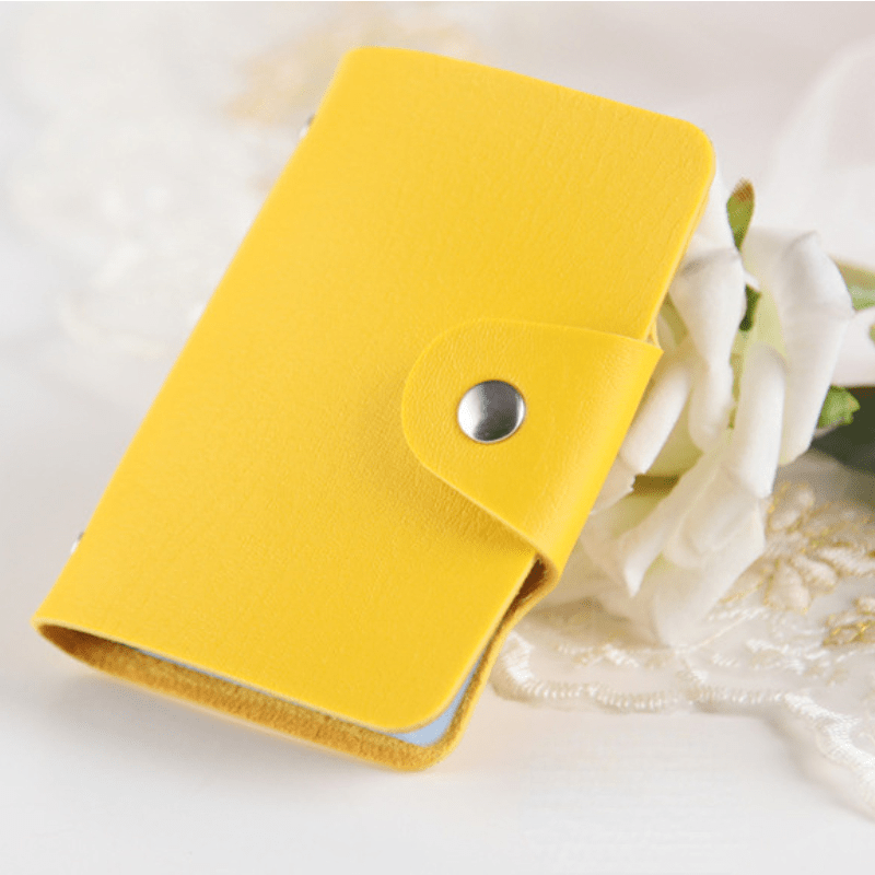 24 Card Slot Card Holder for Women Men Coin Purse Accessories