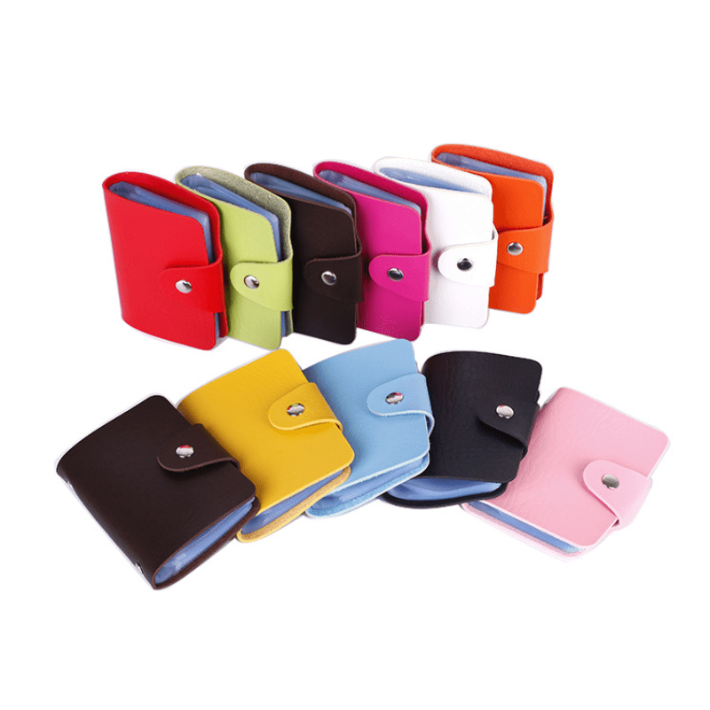 24 Card Slot Card Holder for Women Men Coin Purse Accessories
