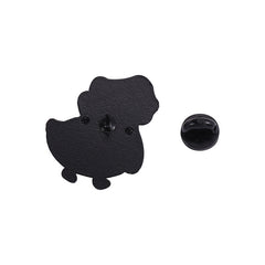 Cartoon Duck Shape Paint Brooch for Kids