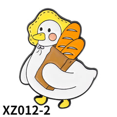 Cartoon Duck Shape Paint Brooch for Kids