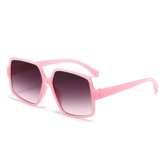 Oversized Mirror Lens Sunglasses Gradient UV400
