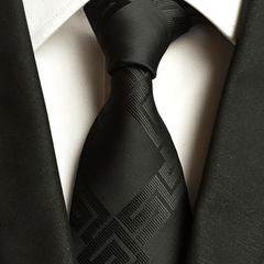 Vintage Style Printed Pattern Tie Men's Business Tie