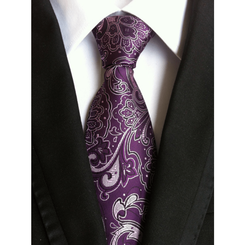 Vintage Style Printed Pattern Tie Men's Business Tie