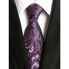 Vintage Style Printed Pattern Tie Men's Business Tie