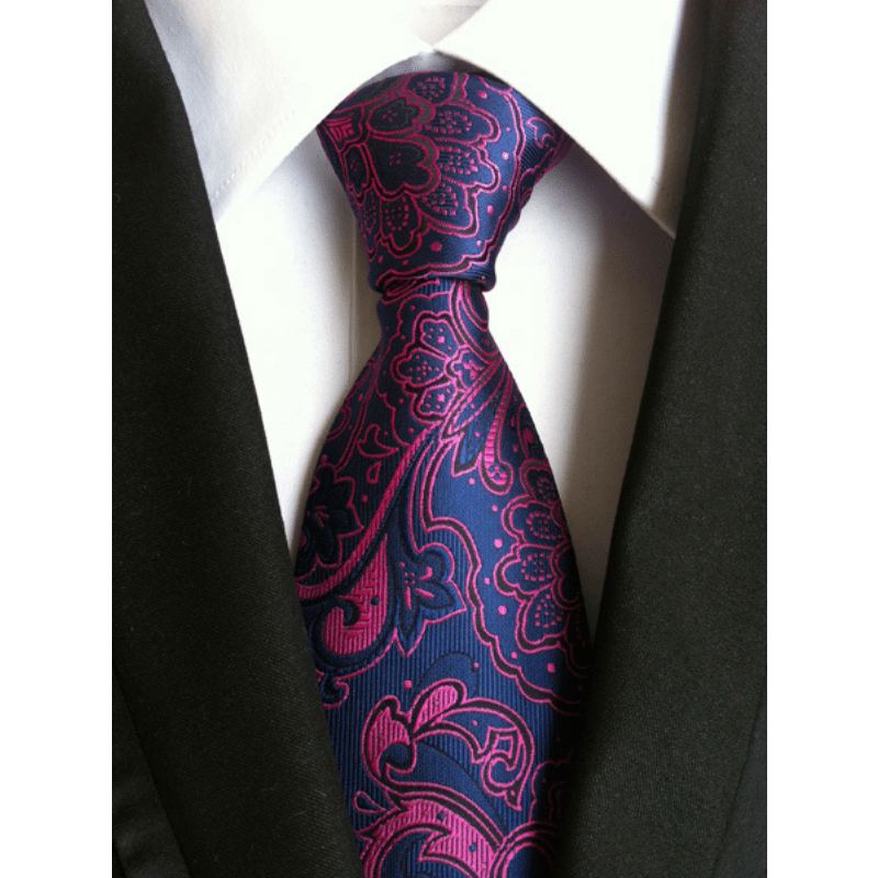 Vintage Style Printed Pattern Tie Men's Business Tie