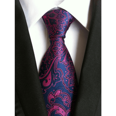 Vintage Style Printed Pattern Tie Men's Business Tie