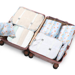 7 Pcs Travel Storage Bag Set Lightweight Dustproof Clothes Organizers