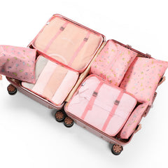 7 Pcs Travel Storage Bag Set Lightweight Dustproof Clothes Organizers