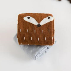 Cute Fox High Socks for Kids - Elastic and Breathable Leg Warmers