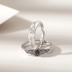 Angel & Demon Couples Open Ring Index Ring For Couples