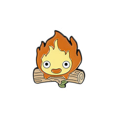 Cute Fireman Firewood Brooch for Kids