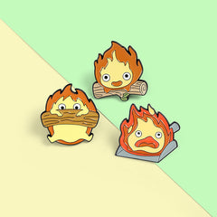 Cute Fireman Firewood Brooch for Kids