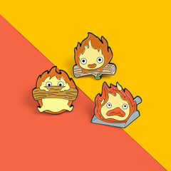 Cute Fireman Firewood Brooch for Kids