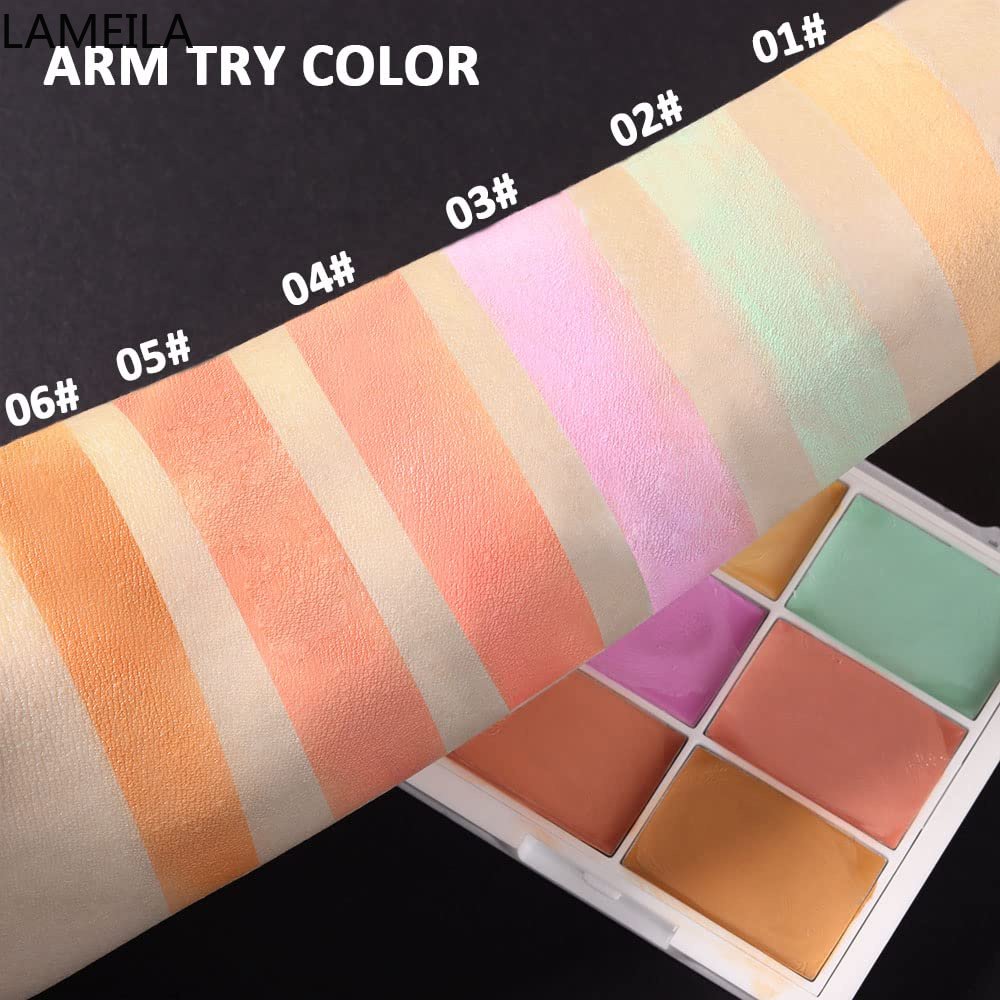 Concealer Palette Cream Contouring Kit for Dark Circles Scars Uneven Skin Tone