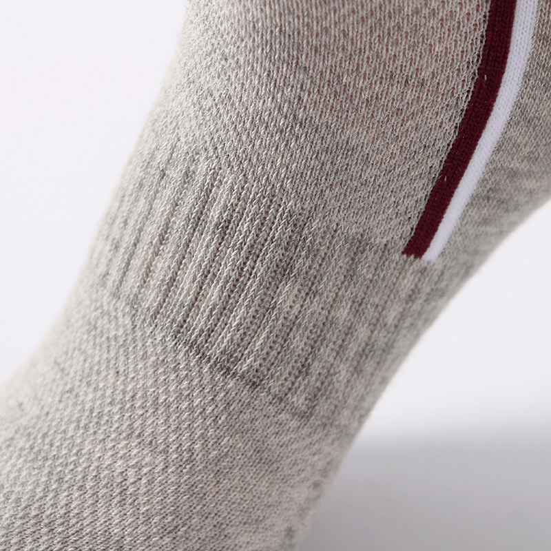 5Pairs Men's Sports Running Cotton Socks Mid Tube Basketball All Seasons