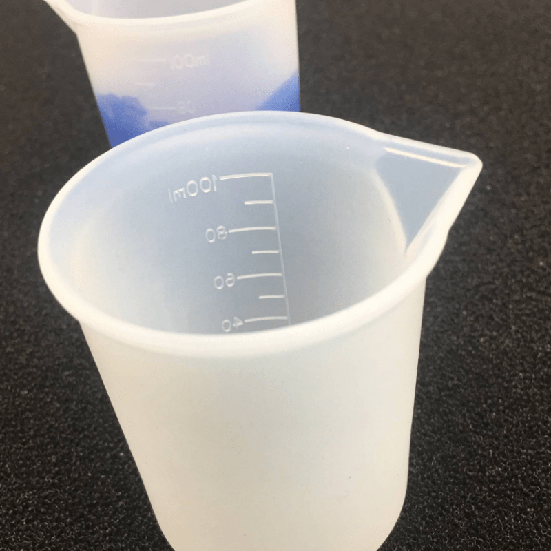 100ml Silicone Measuring Cup Dropper Scale Resin Mixing Container