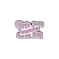 Cartoon Letters Brooch Alloy Accessories for Kids