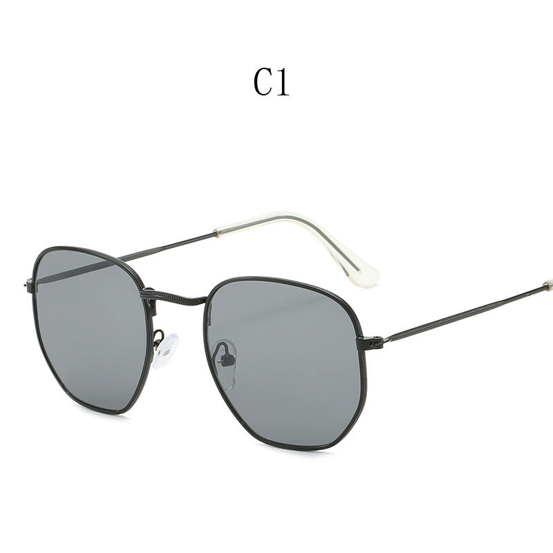 Square Metal Frame Sunglasses UV400