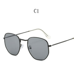 Square Metal Frame Sunglasses UV400
