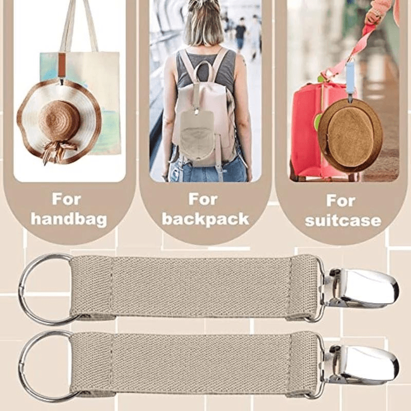 Portable Elastic Hat Clip Outdoor Luggage Alloy Hat Clip