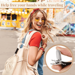Portable Elastic Hat Clip Outdoor Luggage Alloy Hat Clip