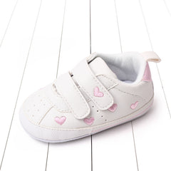 Embroidered Star Heart Sneakers for Baby Girls