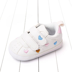 Embroidered Star Heart Sneakers for Baby Girls