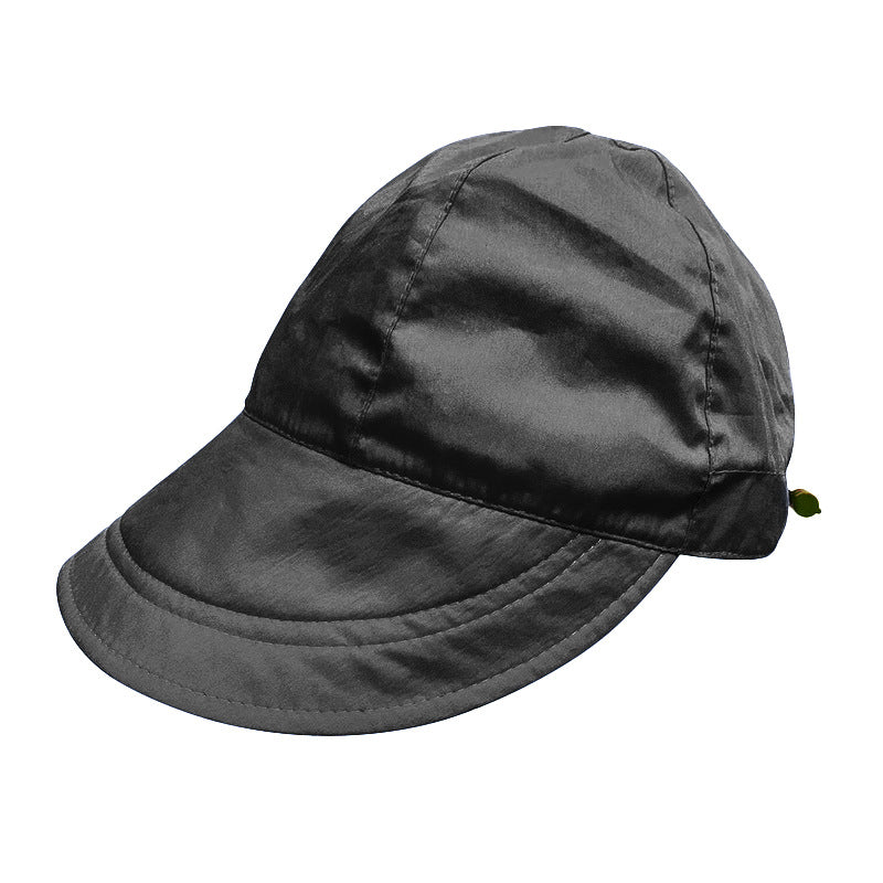 Adjustable Drawstring Wide Brim Baseball Cap Lightweight Sun Hat