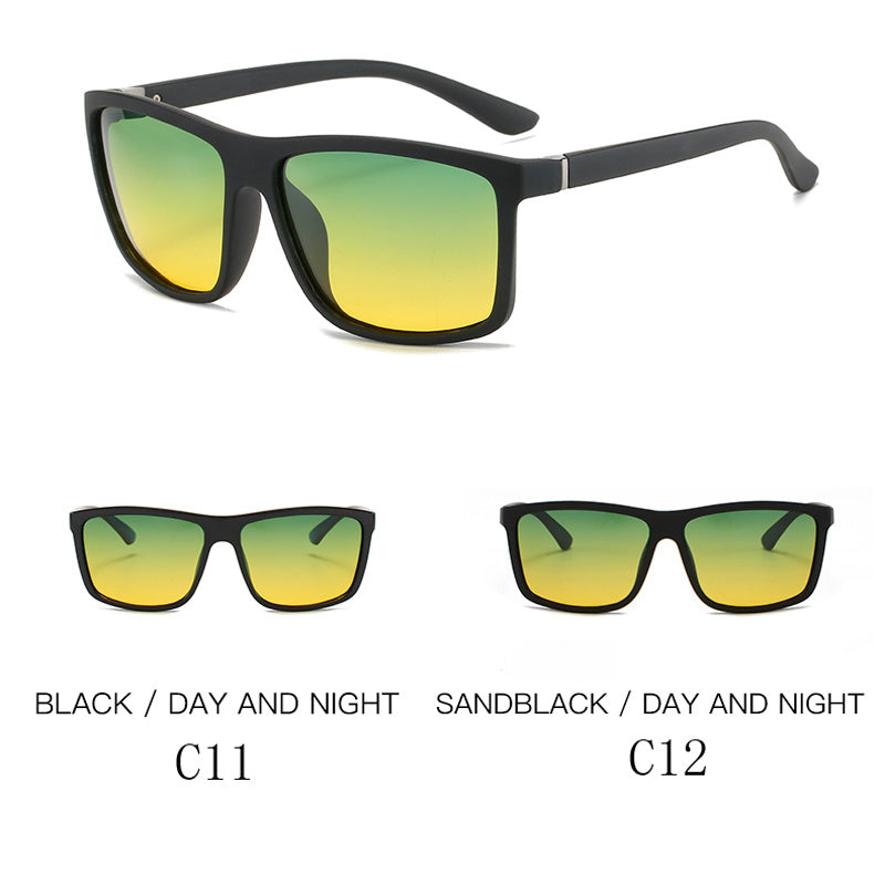 Men's Polarized Sunglasses Large Frame Night Vision Cycling Sports
