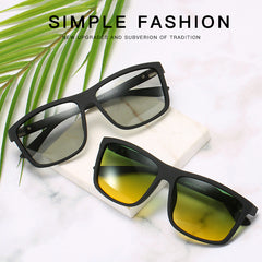 Men's Polarized Sunglasses Large Frame Night Vision Cycling Sports